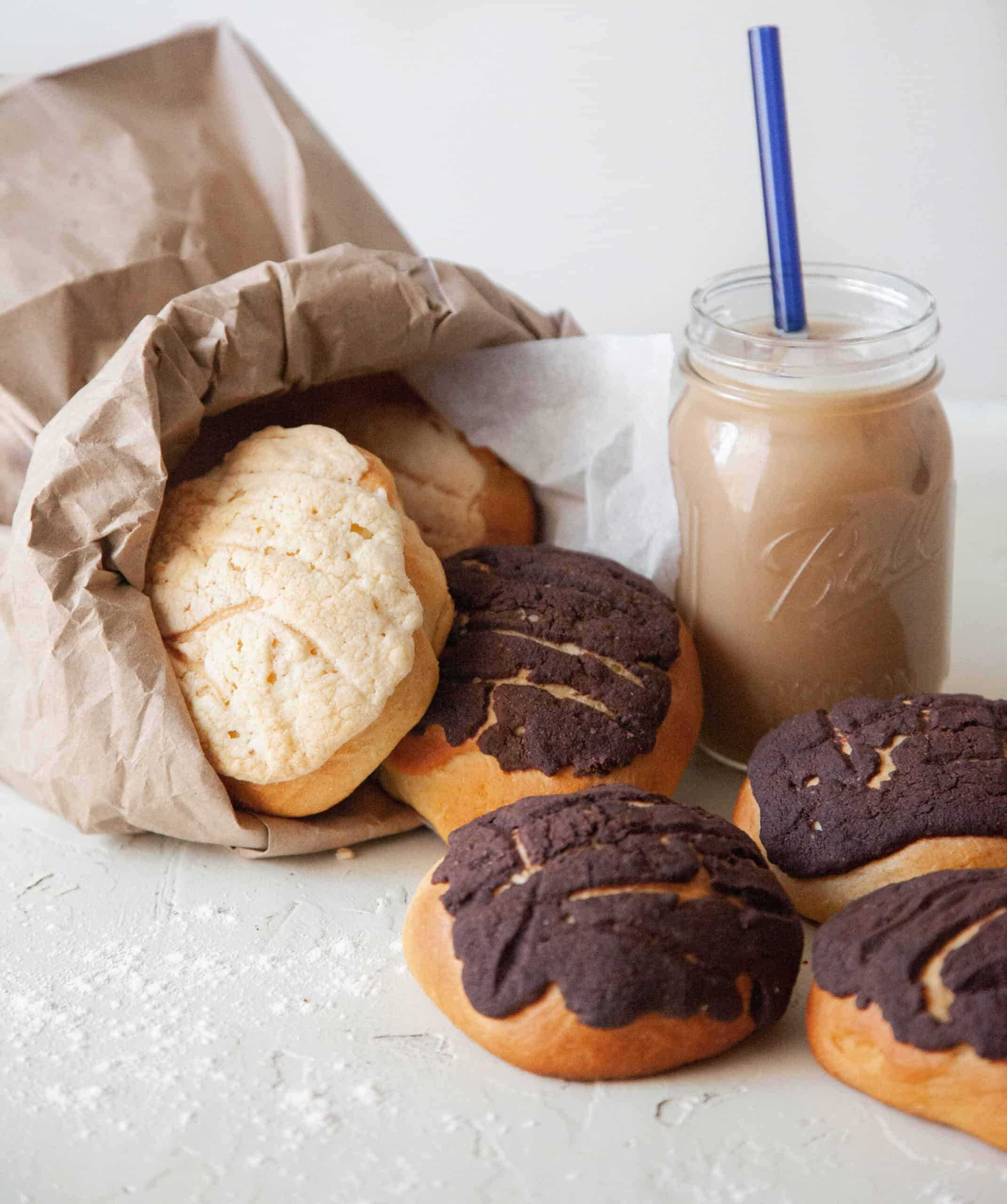 Conchas and Iced Coffee